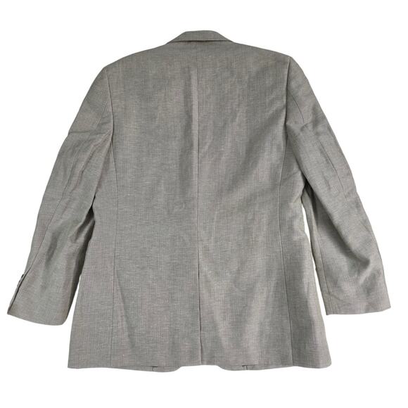 Club Room Sport Coat 42R — Linen Blend Herringbone Gray NWT - Picture 4 of 6